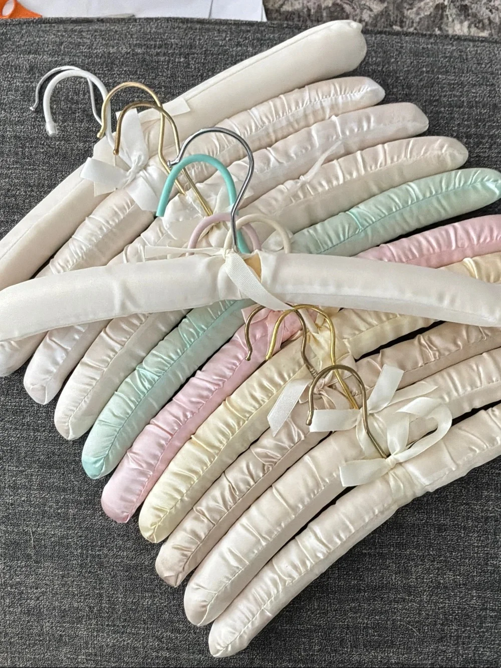 Padded Hangers Set in Pastel Mix